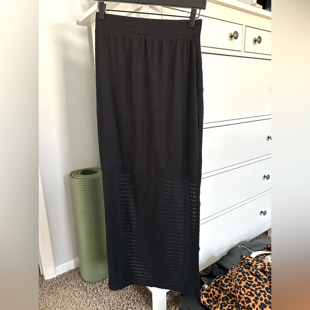Black maxi skirt